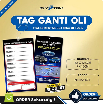 Kartu Ganti Oli