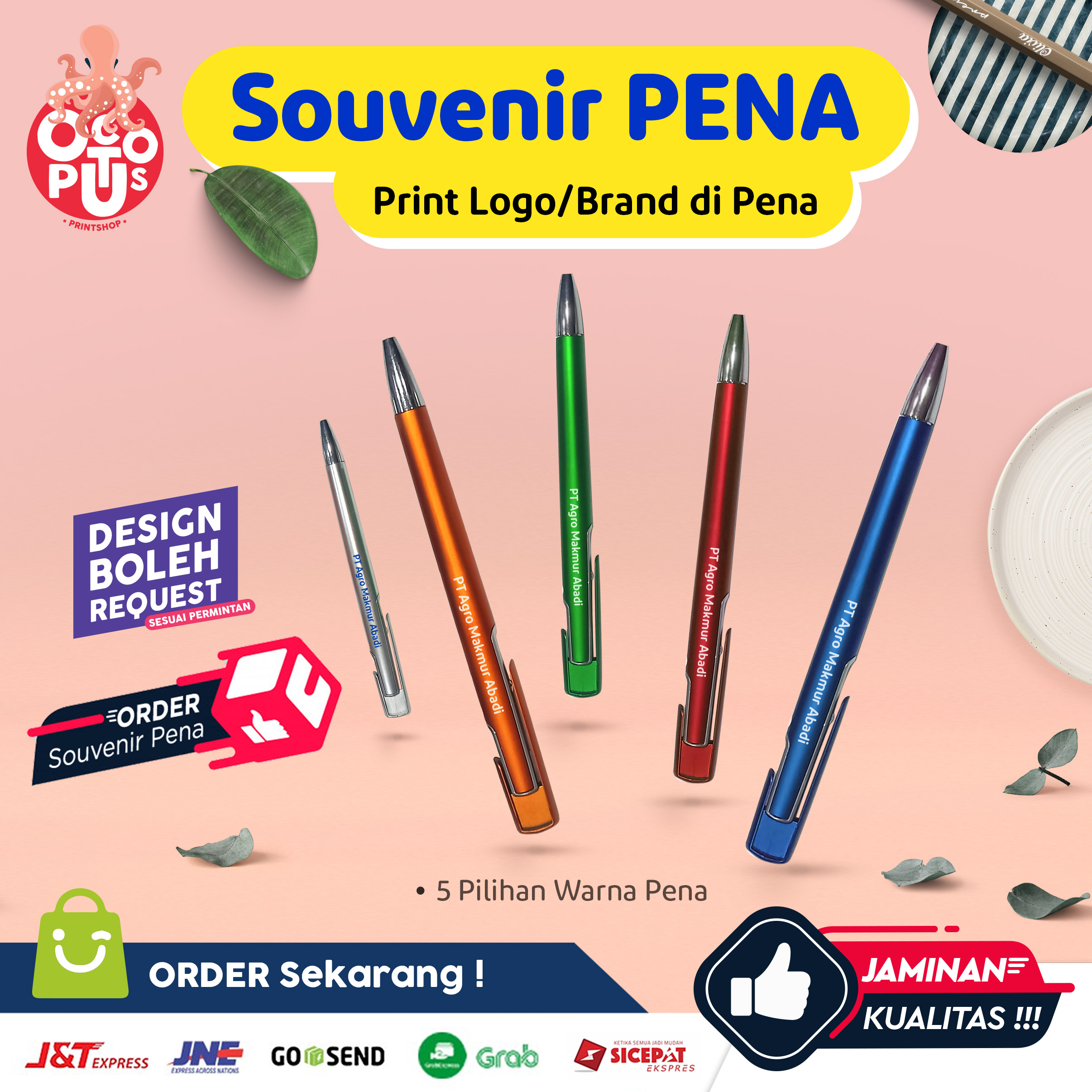 Pena Custom Cetak UV