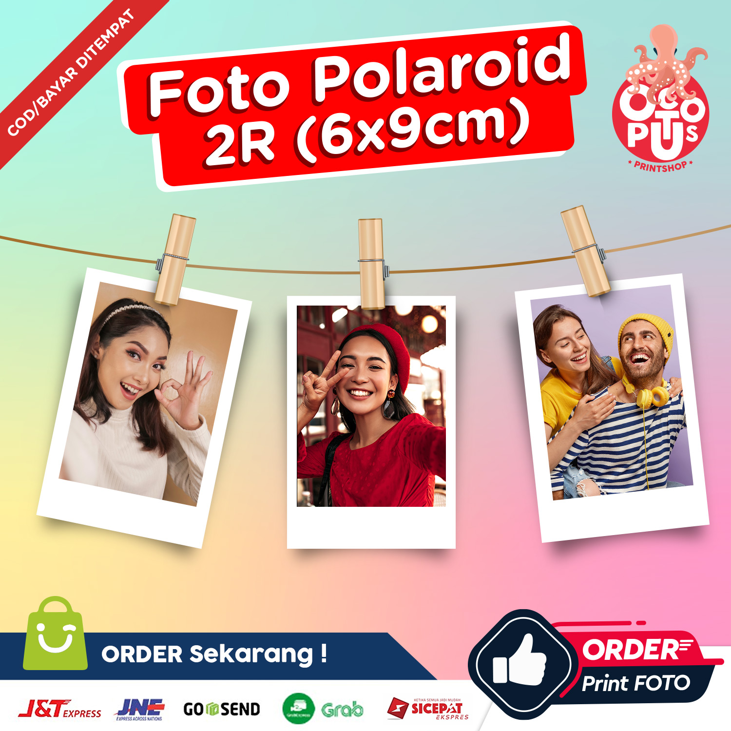 Polaroid 2R Hitam Putih
