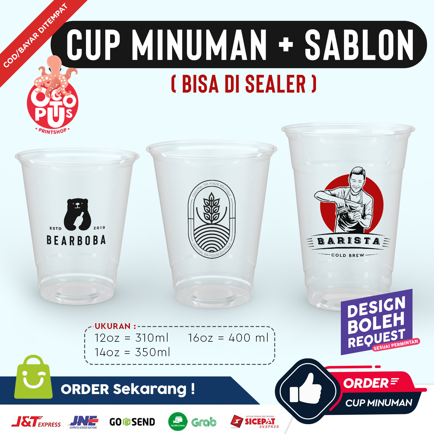 Sablon Cup Minuman 