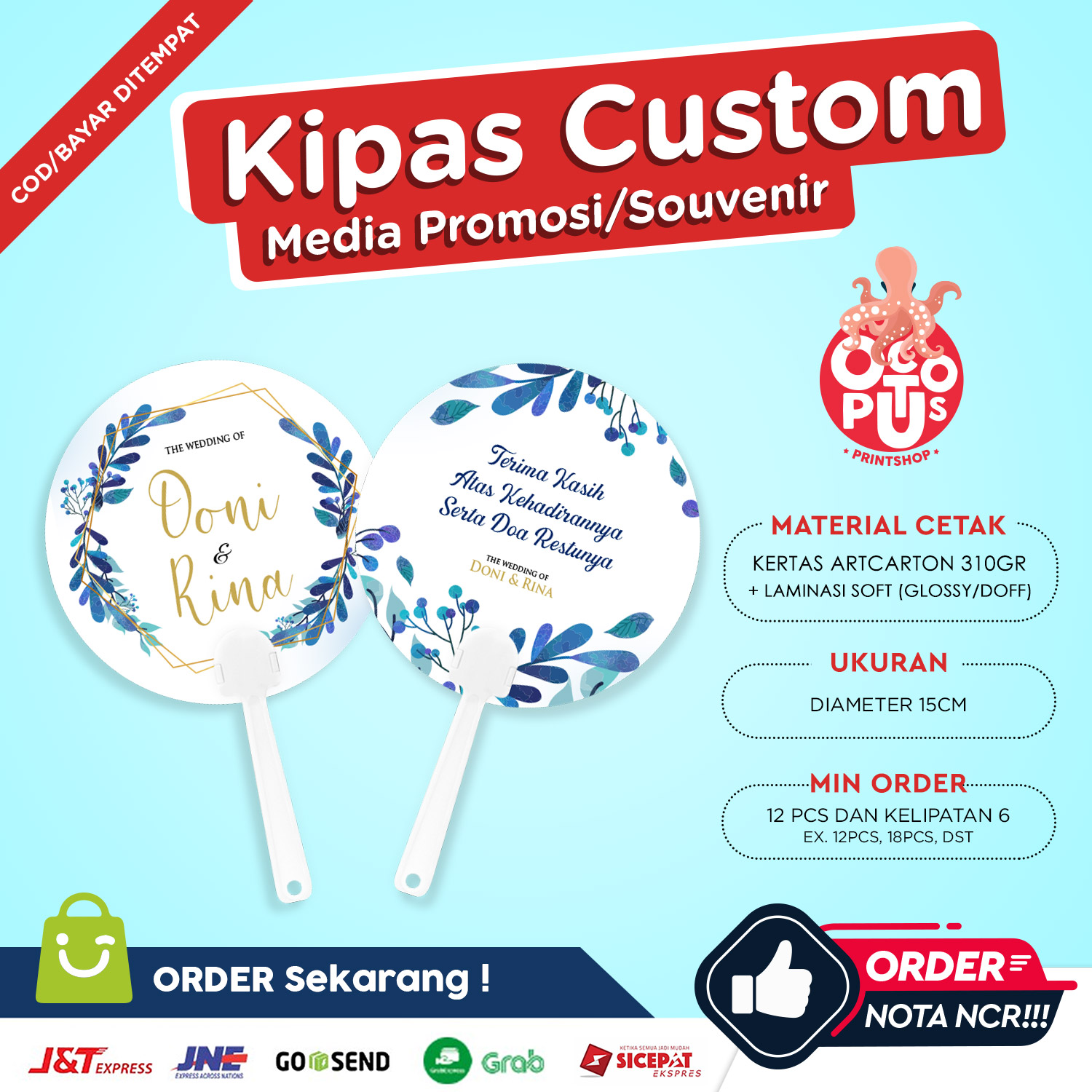 KIPAS TANGAN CUSTOM 