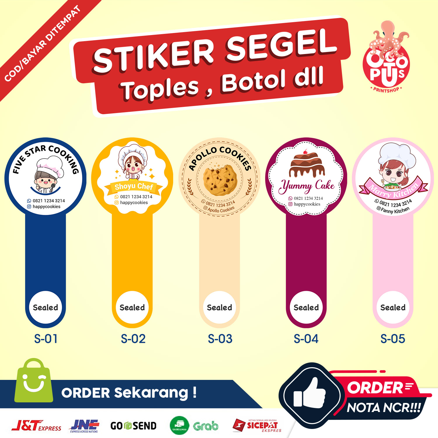 Stiker Segel Botol Custom